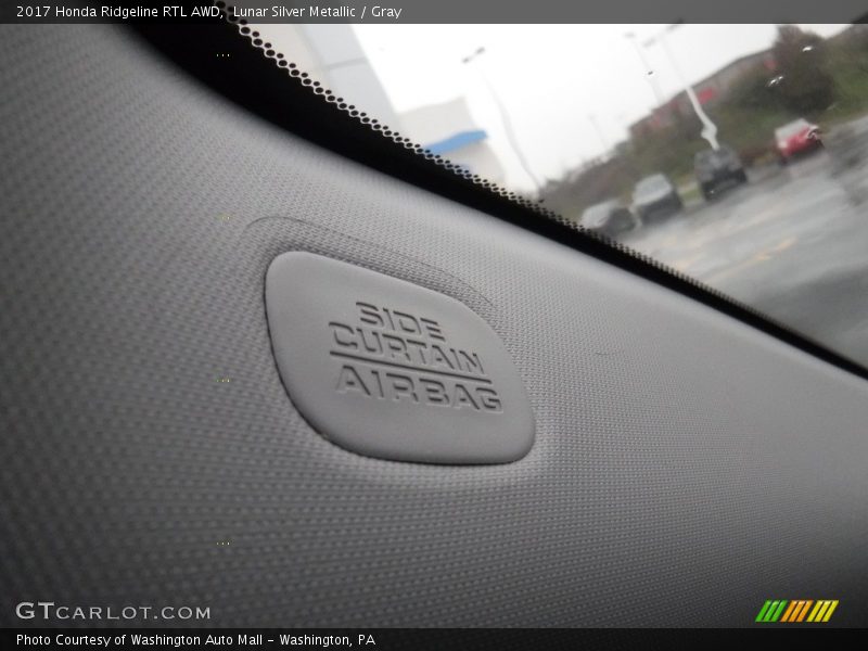 Lunar Silver Metallic / Gray 2017 Honda Ridgeline RTL AWD