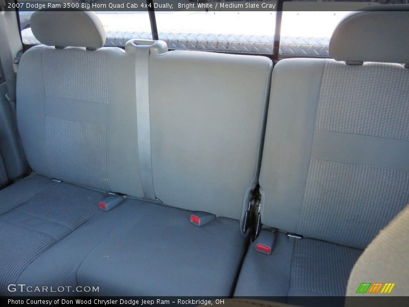 Bright White / Medium Slate Gray 2007 Dodge Ram 3500 Big Horn Quad Cab 4x4 Dually