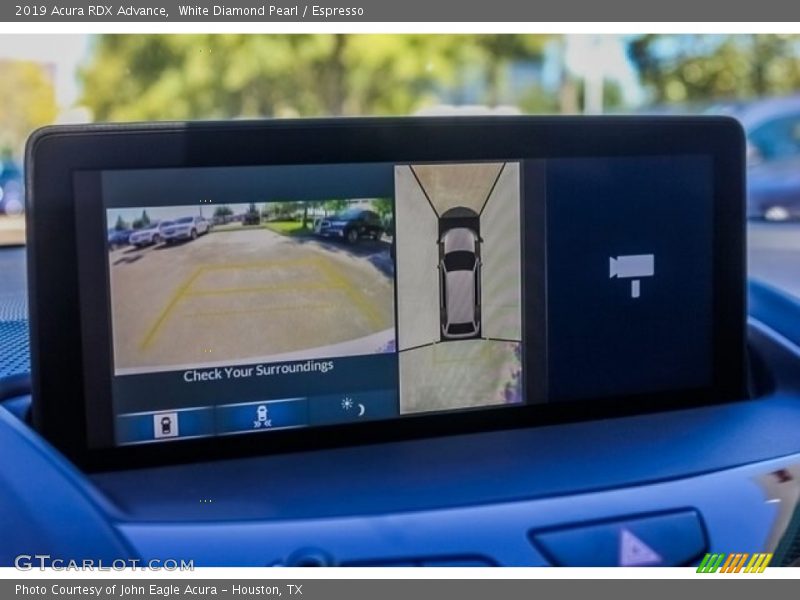 White Diamond Pearl / Espresso 2019 Acura RDX Advance