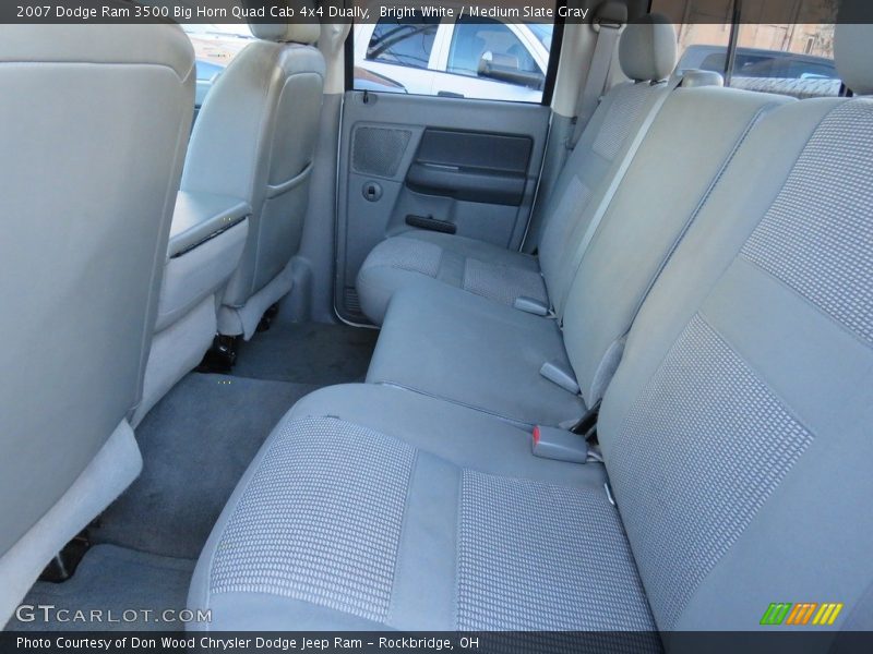 Bright White / Medium Slate Gray 2007 Dodge Ram 3500 Big Horn Quad Cab 4x4 Dually