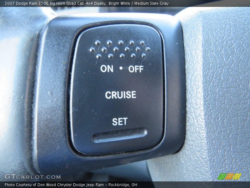 Bright White / Medium Slate Gray 2007 Dodge Ram 3500 Big Horn Quad Cab 4x4 Dually