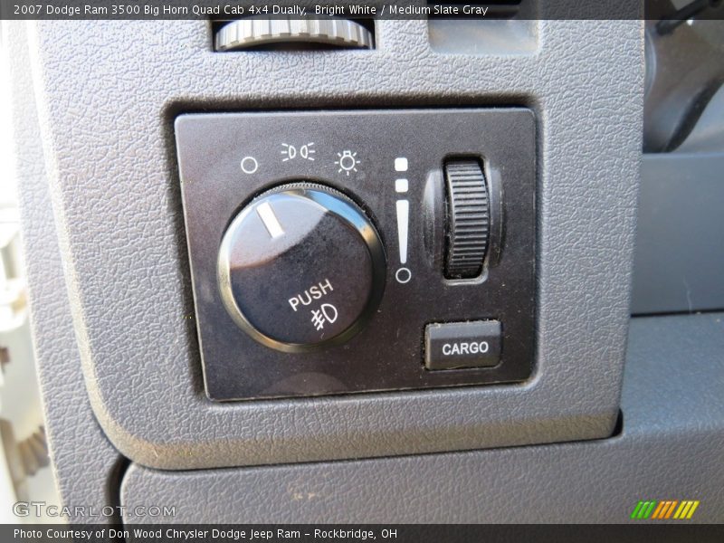 Bright White / Medium Slate Gray 2007 Dodge Ram 3500 Big Horn Quad Cab 4x4 Dually