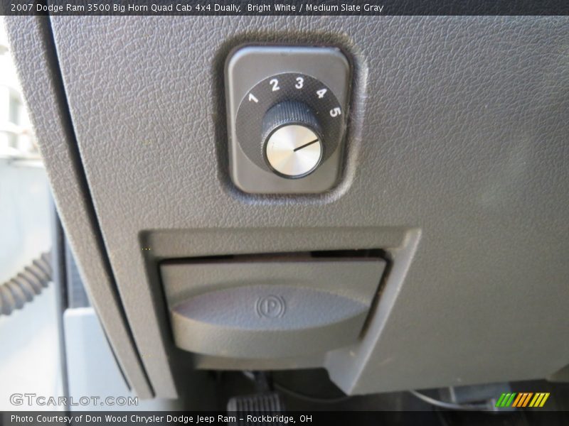 Bright White / Medium Slate Gray 2007 Dodge Ram 3500 Big Horn Quad Cab 4x4 Dually