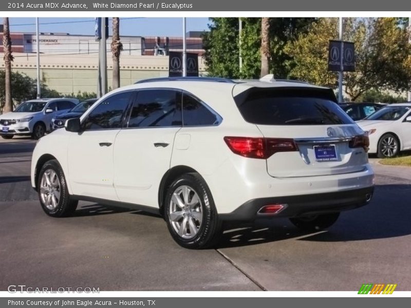 White Diamond Pearl / Eucalyptus 2014 Acura MDX Advance
