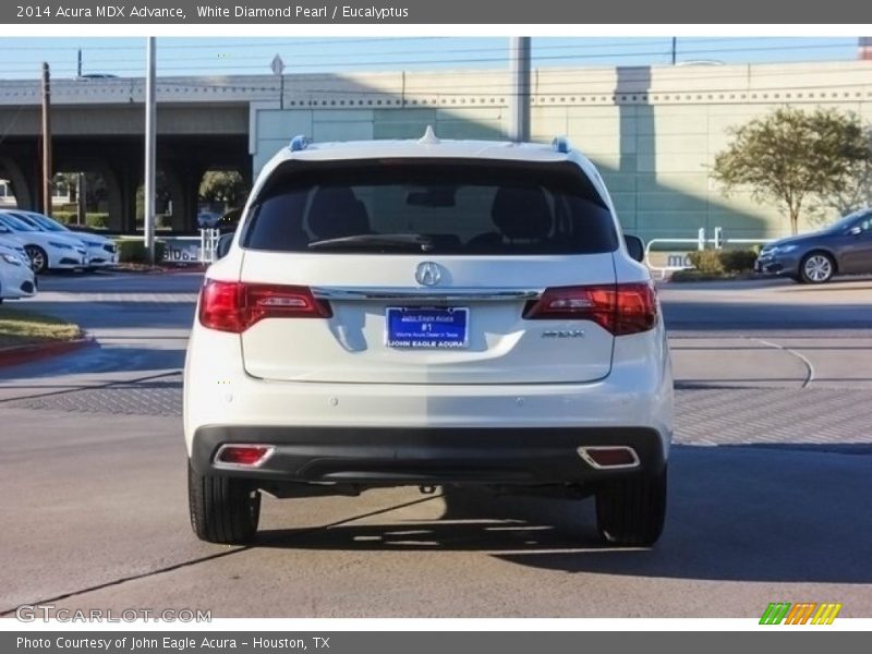 White Diamond Pearl / Eucalyptus 2014 Acura MDX Advance