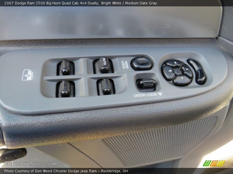 Bright White / Medium Slate Gray 2007 Dodge Ram 3500 Big Horn Quad Cab 4x4 Dually