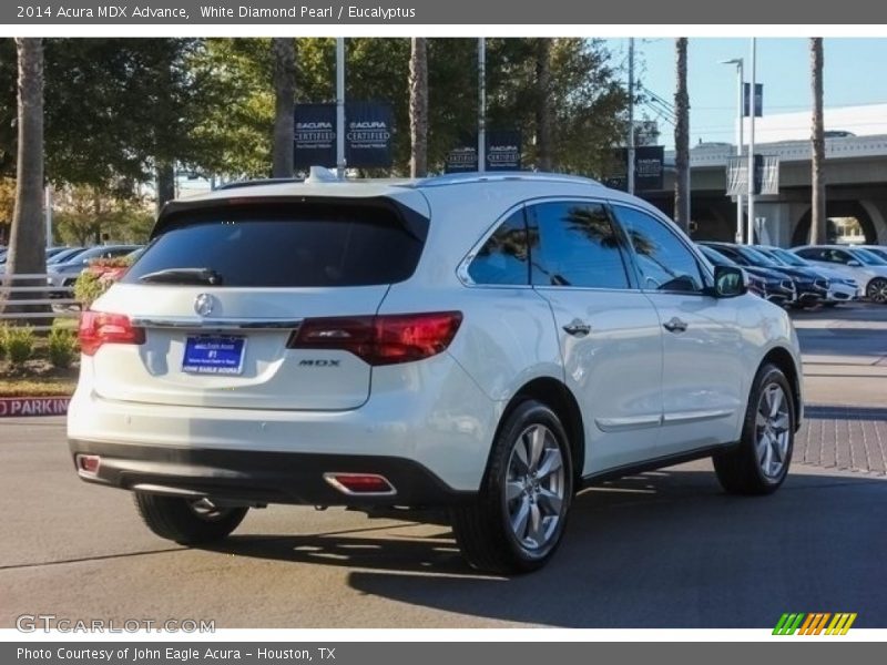 White Diamond Pearl / Eucalyptus 2014 Acura MDX Advance