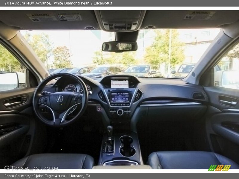 White Diamond Pearl / Eucalyptus 2014 Acura MDX Advance