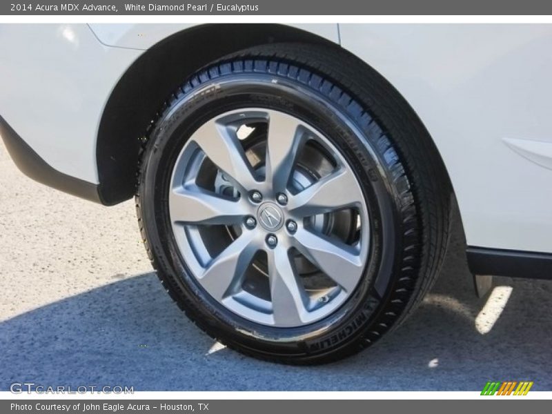White Diamond Pearl / Eucalyptus 2014 Acura MDX Advance