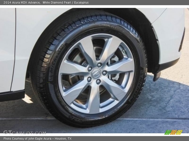 White Diamond Pearl / Eucalyptus 2014 Acura MDX Advance