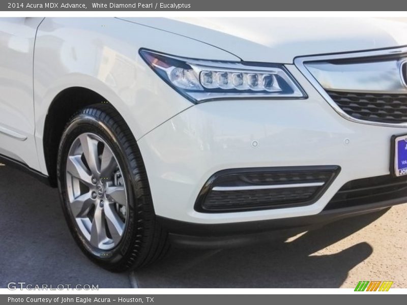 White Diamond Pearl / Eucalyptus 2014 Acura MDX Advance