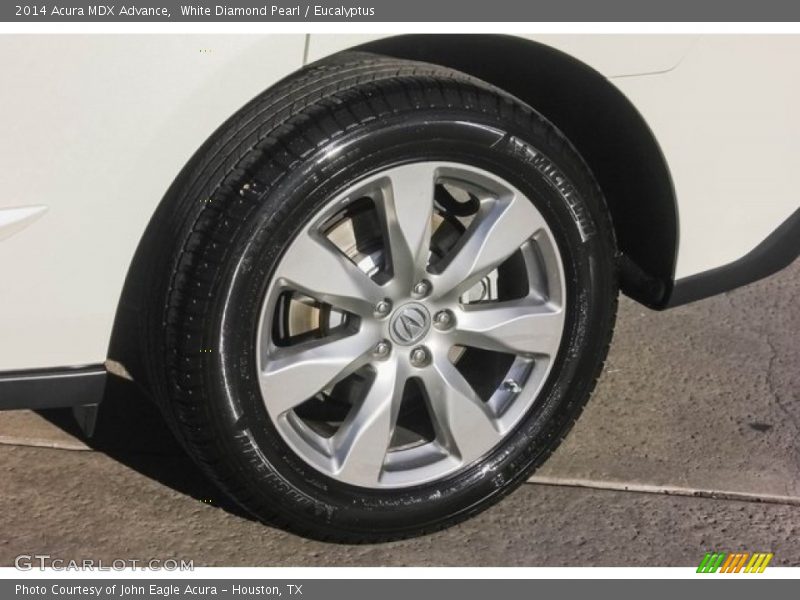 White Diamond Pearl / Eucalyptus 2014 Acura MDX Advance
