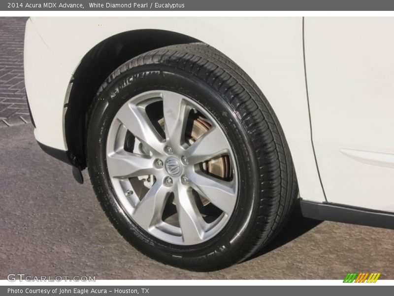 White Diamond Pearl / Eucalyptus 2014 Acura MDX Advance