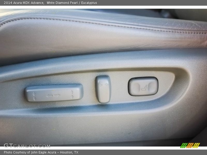 White Diamond Pearl / Eucalyptus 2014 Acura MDX Advance