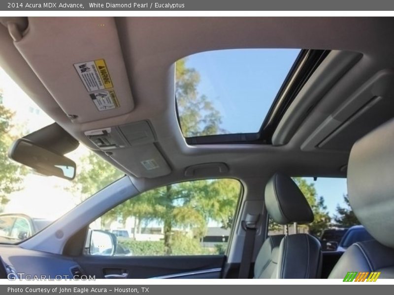 White Diamond Pearl / Eucalyptus 2014 Acura MDX Advance