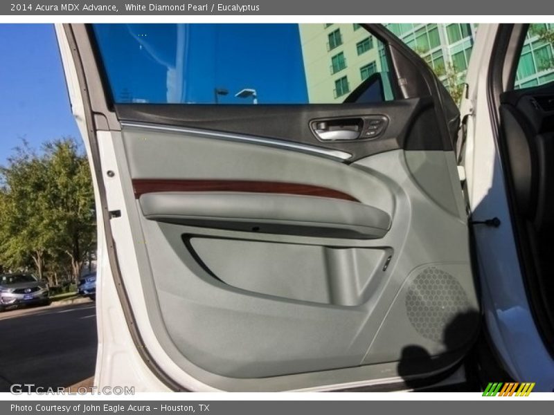 White Diamond Pearl / Eucalyptus 2014 Acura MDX Advance