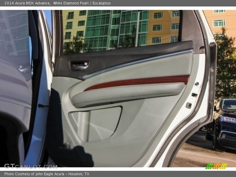 White Diamond Pearl / Eucalyptus 2014 Acura MDX Advance