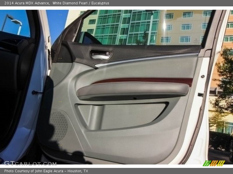 White Diamond Pearl / Eucalyptus 2014 Acura MDX Advance