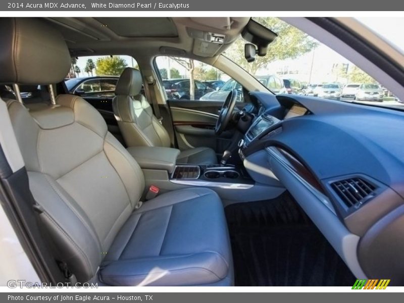 White Diamond Pearl / Eucalyptus 2014 Acura MDX Advance