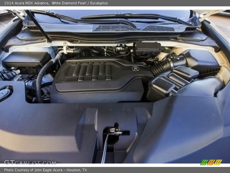 White Diamond Pearl / Eucalyptus 2014 Acura MDX Advance