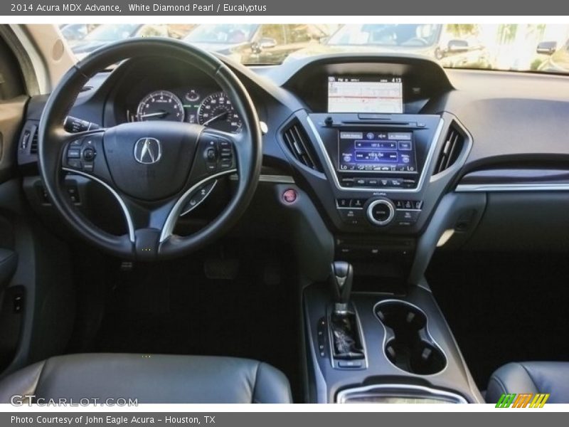 White Diamond Pearl / Eucalyptus 2014 Acura MDX Advance