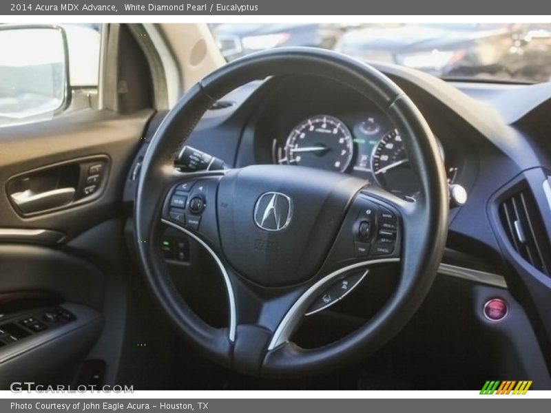 White Diamond Pearl / Eucalyptus 2014 Acura MDX Advance
