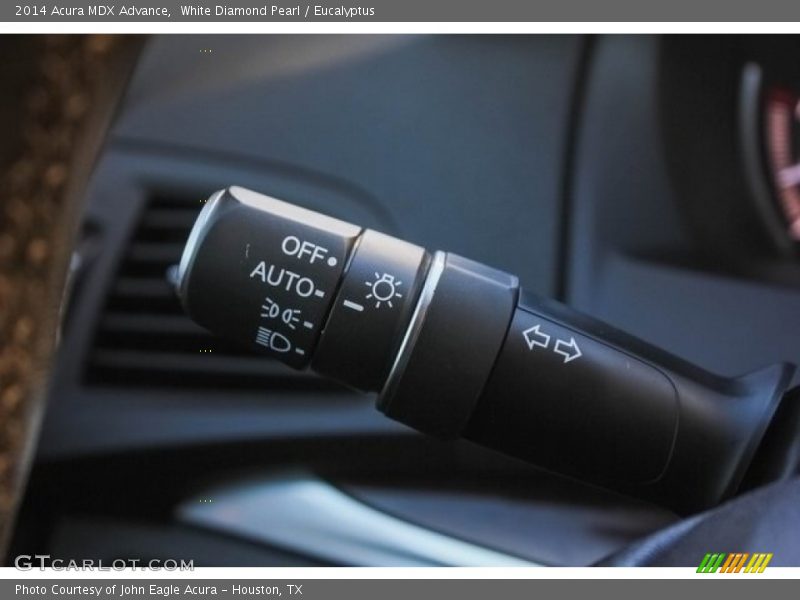 White Diamond Pearl / Eucalyptus 2014 Acura MDX Advance