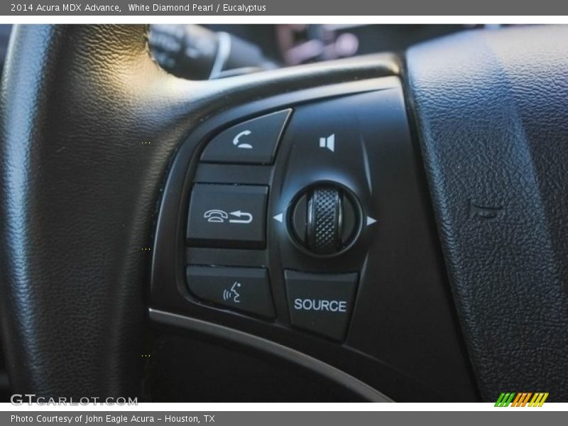 White Diamond Pearl / Eucalyptus 2014 Acura MDX Advance
