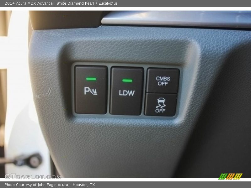 White Diamond Pearl / Eucalyptus 2014 Acura MDX Advance