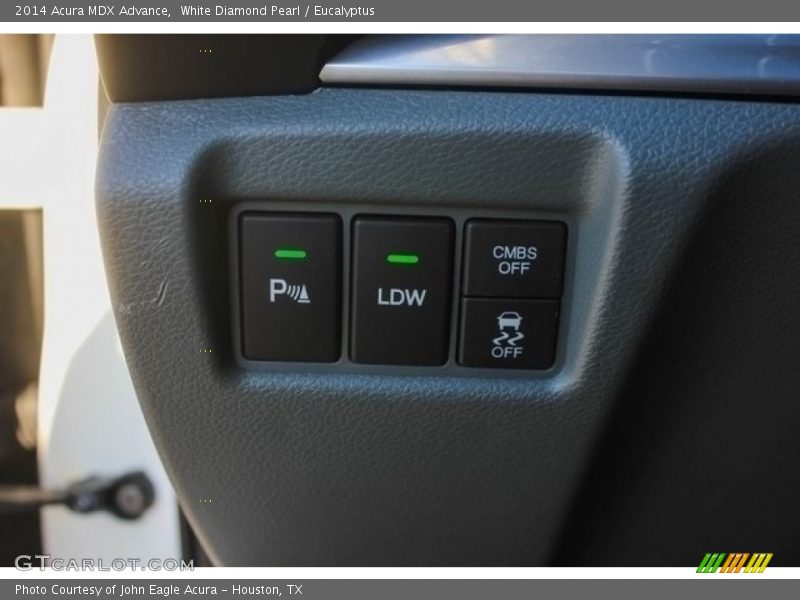 White Diamond Pearl / Eucalyptus 2014 Acura MDX Advance