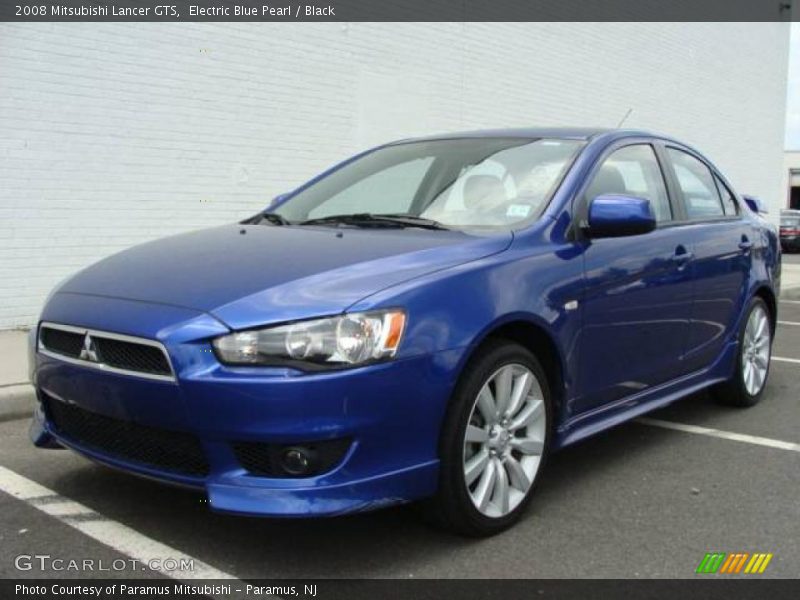 Electric Blue Pearl / Black 2008 Mitsubishi Lancer GTS