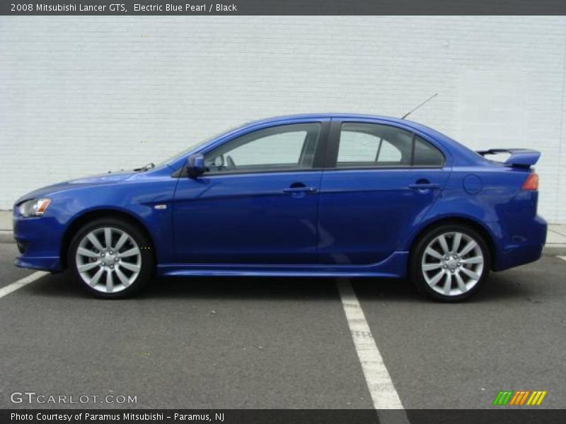 Electric Blue Pearl / Black 2008 Mitsubishi Lancer GTS