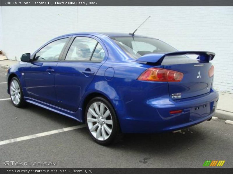 Electric Blue Pearl / Black 2008 Mitsubishi Lancer GTS