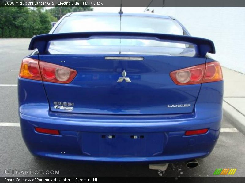 Electric Blue Pearl / Black 2008 Mitsubishi Lancer GTS