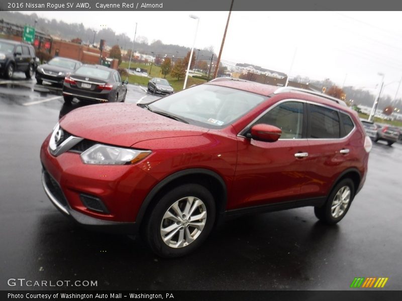 Cayenne Red / Almond 2016 Nissan Rogue SV AWD