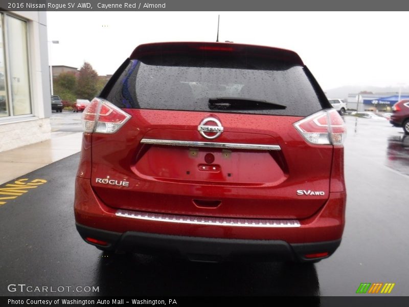 Cayenne Red / Almond 2016 Nissan Rogue SV AWD