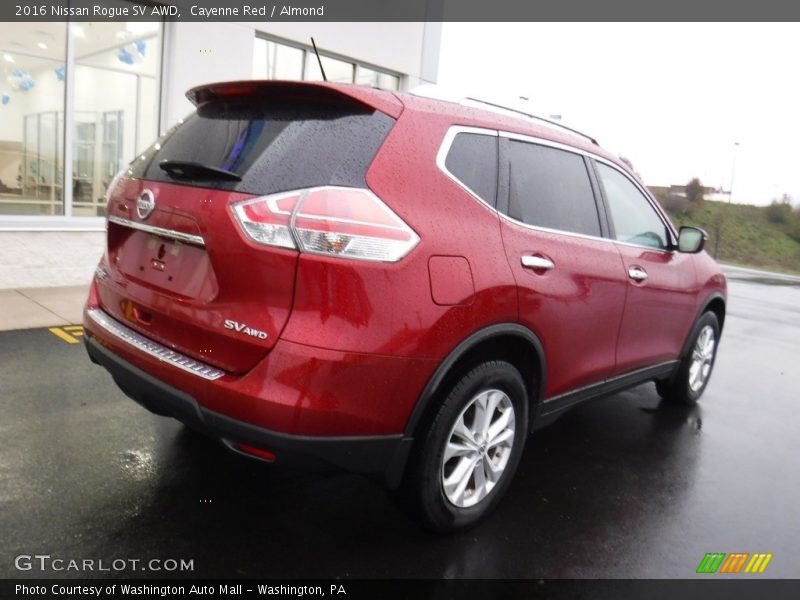 Cayenne Red / Almond 2016 Nissan Rogue SV AWD