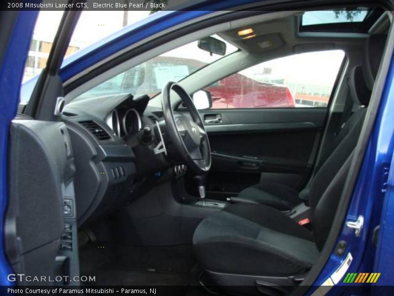 Electric Blue Pearl / Black 2008 Mitsubishi Lancer GTS