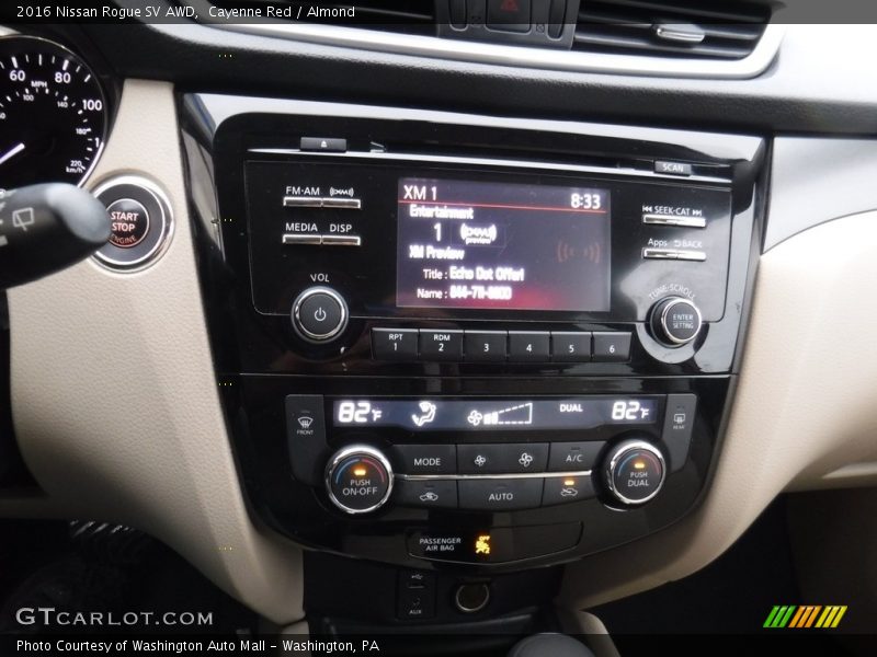 Cayenne Red / Almond 2016 Nissan Rogue SV AWD