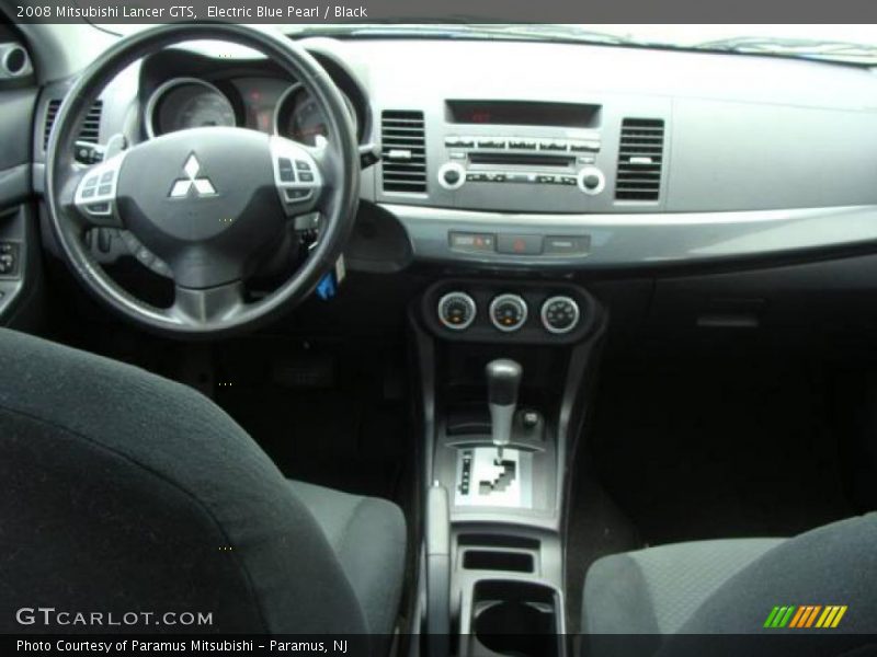 Electric Blue Pearl / Black 2008 Mitsubishi Lancer GTS