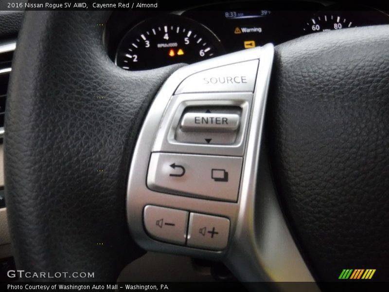 Cayenne Red / Almond 2016 Nissan Rogue SV AWD