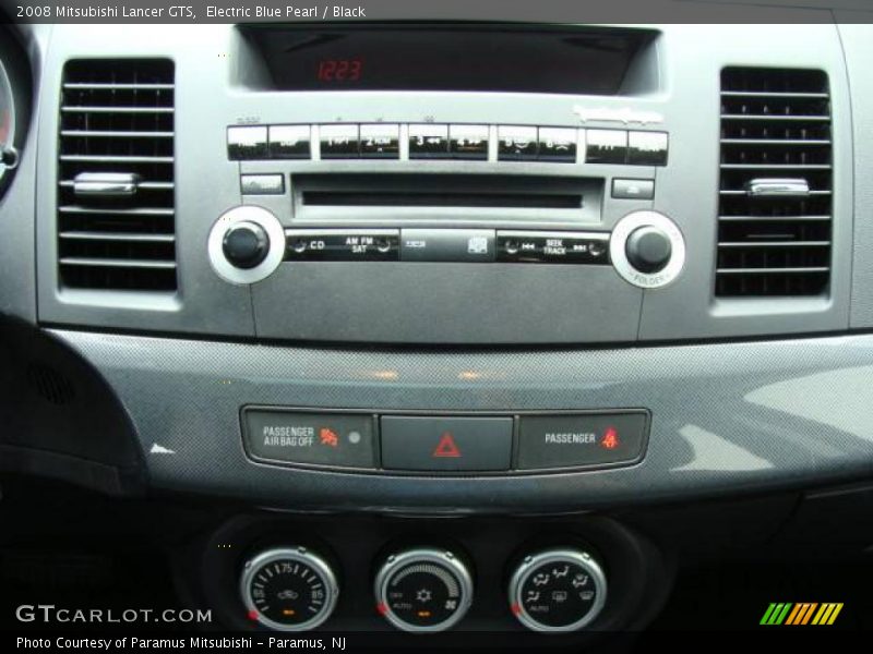 Electric Blue Pearl / Black 2008 Mitsubishi Lancer GTS