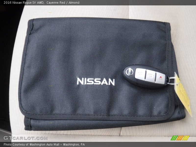 Cayenne Red / Almond 2016 Nissan Rogue SV AWD