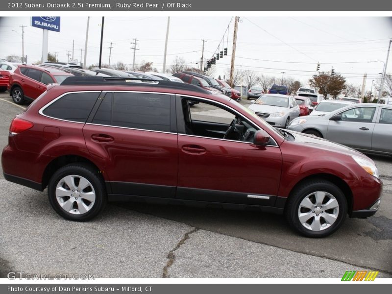 Ruby Red Pearl / Off Black 2012 Subaru Outback 2.5i Premium