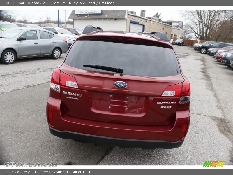 Ruby Red Pearl / Off Black 2012 Subaru Outback 2.5i Premium
