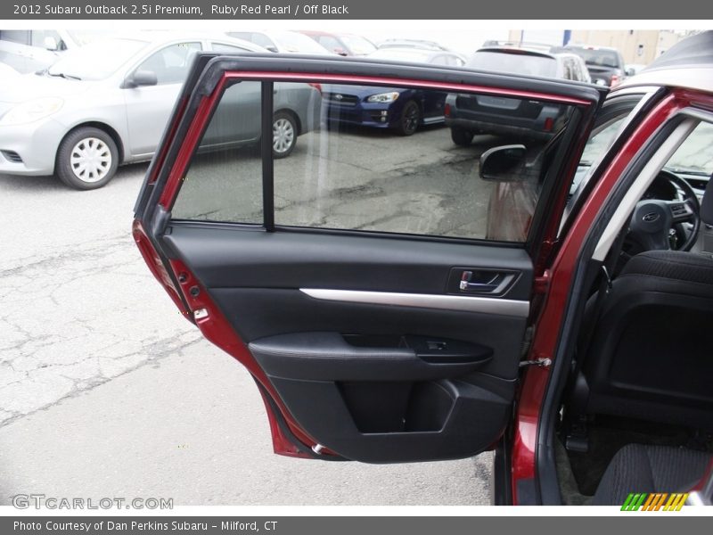 Ruby Red Pearl / Off Black 2012 Subaru Outback 2.5i Premium