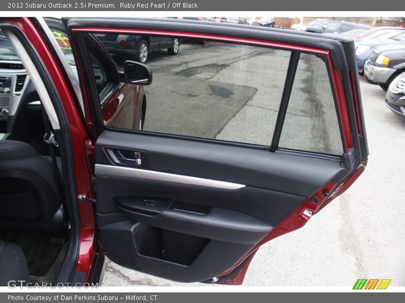 Ruby Red Pearl / Off Black 2012 Subaru Outback 2.5i Premium