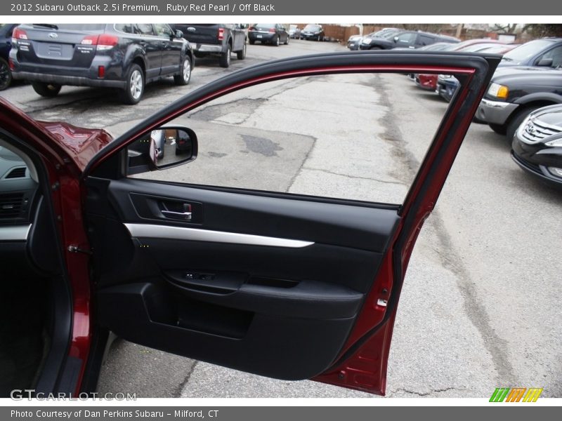 Ruby Red Pearl / Off Black 2012 Subaru Outback 2.5i Premium