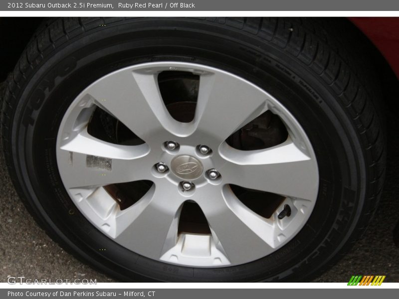 Ruby Red Pearl / Off Black 2012 Subaru Outback 2.5i Premium