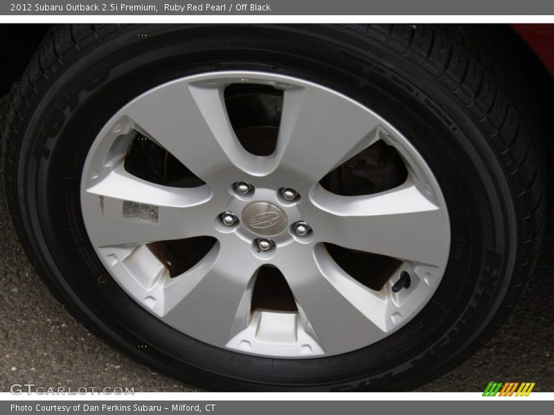 Ruby Red Pearl / Off Black 2012 Subaru Outback 2.5i Premium